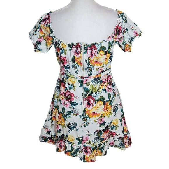 Speechless Floral Off the Shoulder Mini Dress Size Small Wedding Guest Dress