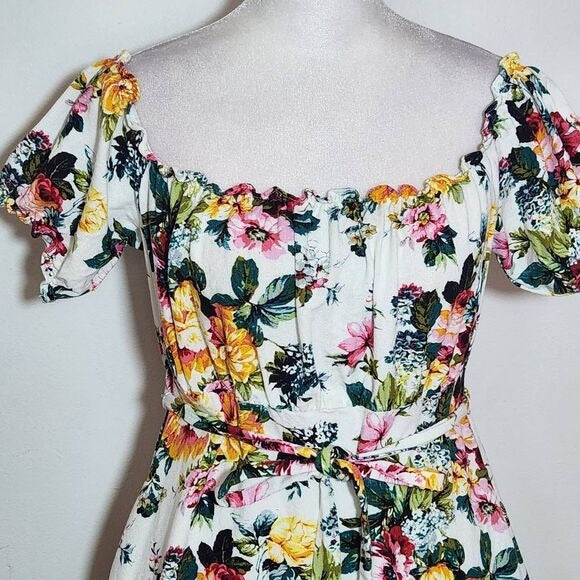 Speechless Floral Off the Shoulder Mini Dress Size Small Wedding Guest Dress