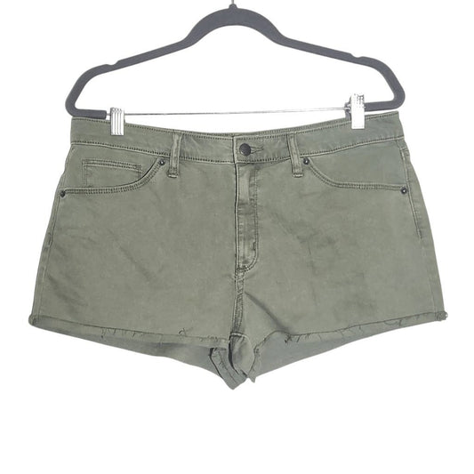 Universal Thread Army Green Denim Shorts Size 14 Army Green Distressed Shorts