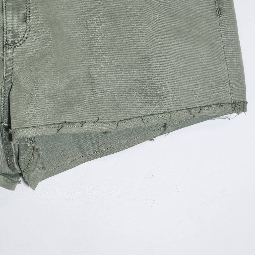 Universal Thread Army Green Denim Shorts Size 14 Army Green Distressed Shorts
