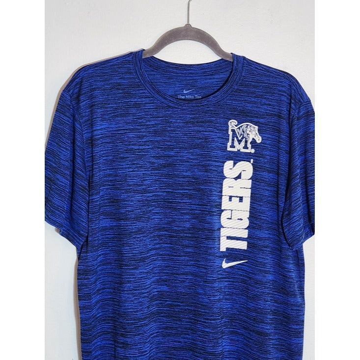 Nike Memphis Tigers Blue Short Sleeve T-Shirt Size Large