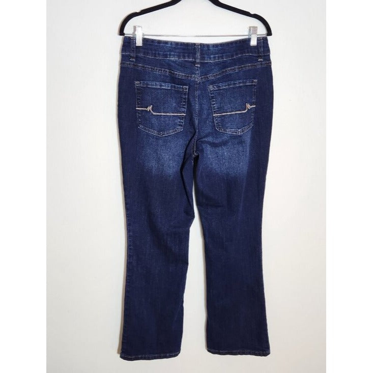 Maurices Dark Wash Slim Fit Bootcut Jeans Size 12 Short