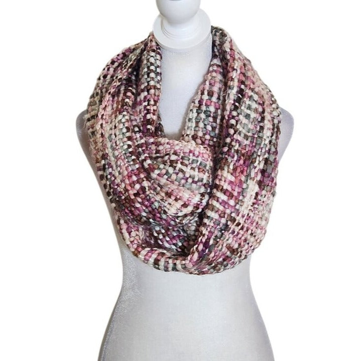 Eco by Rising Tide Womens Pink Woven Infinity Scarf