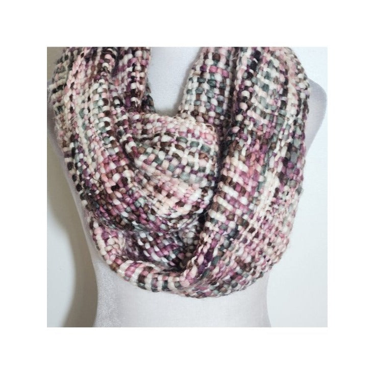 Eco by Rising Tide Womens Pink Woven Infinity Scarf