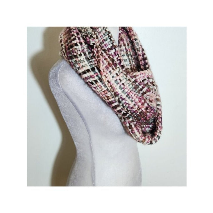 Eco by Rising Tide Womens Pink Woven Infinity Scarf