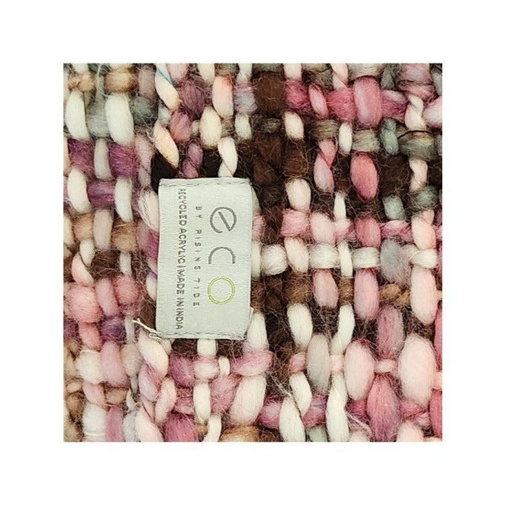 Eco by Rising Tide Womens Pink Woven Infinity Scarf