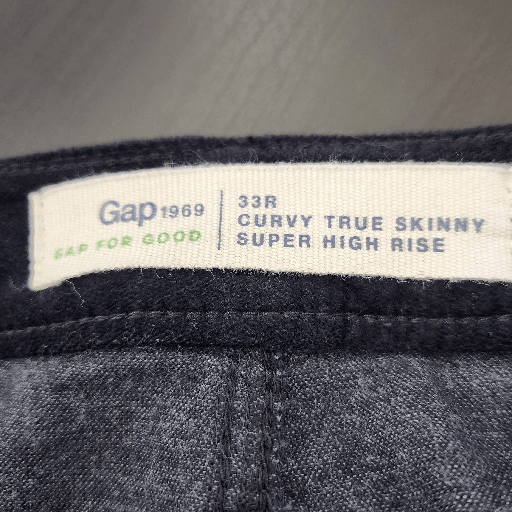 GAP Black Velvet Skinny Pants NWT Size 33 Gap Velvet Pants