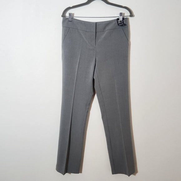 New York & Company Gray Straight Leg Dress Pants Size 6, New