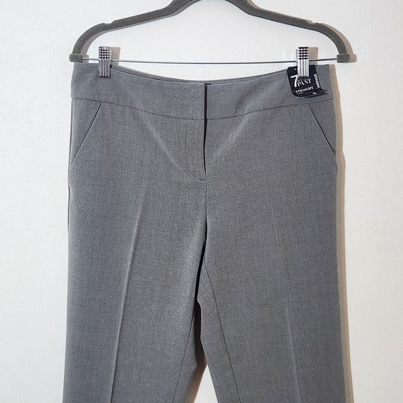 New York & Company Gray Straight Leg Dress Pants Size 6, New