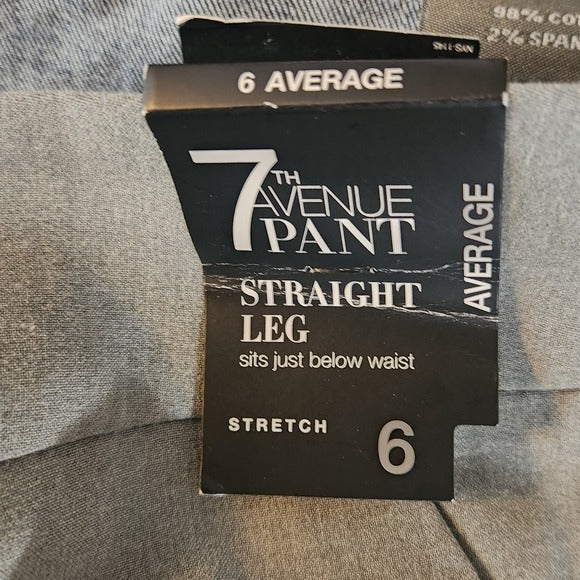 New York & Company Gray Straight Leg Dress Pants Size 6, New