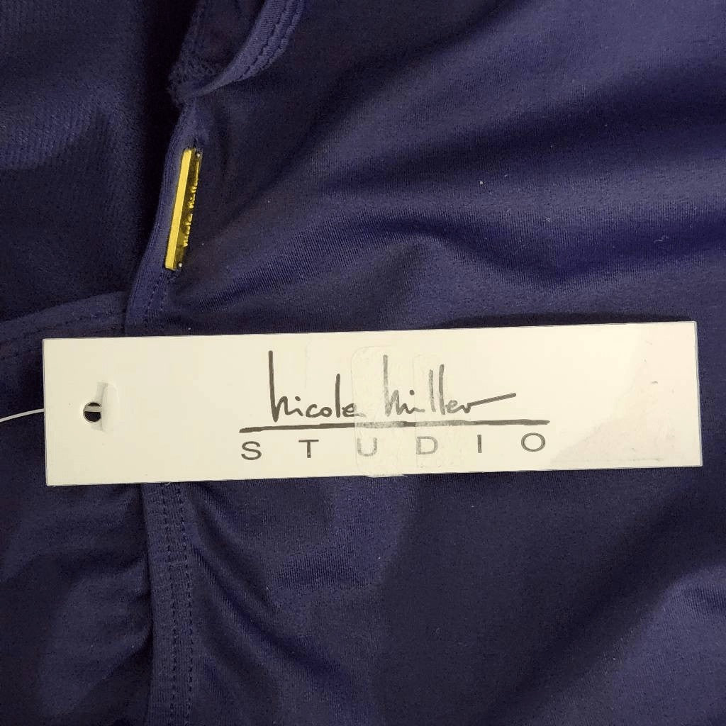 Nicole Miller Navy One-Piece Swimsuit NWT Size 6 Navy Swimwear