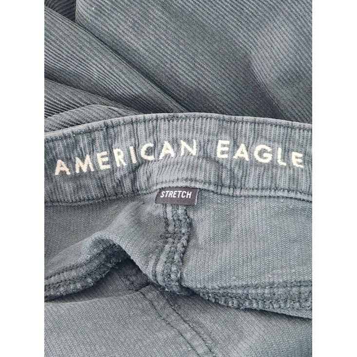 American Eagle Dusty Green Mom Straight Corduroy Jeans Size 4