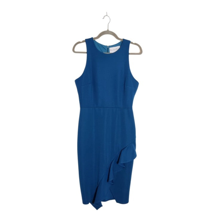 Charles Henry Blue Textured Sheath Dress Size Medium Wedding Guest Dress