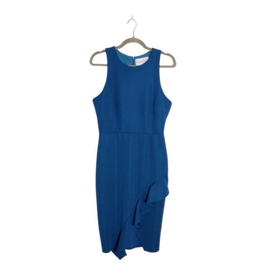Charles Henry Blue Textured Sheath Dress Size Medium Wedding Guest Dress