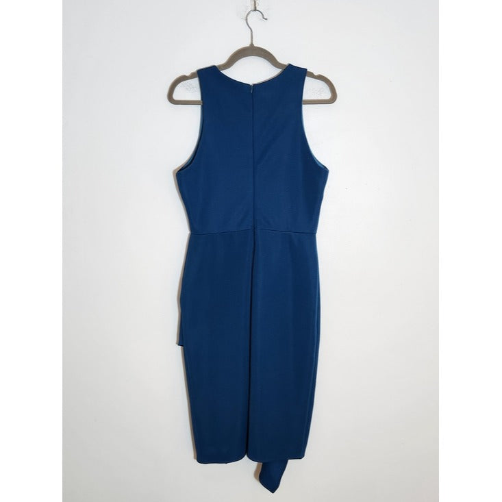 Charles Henry Blue Textured Sheath Dress Size Medium Wedding Guest Dress