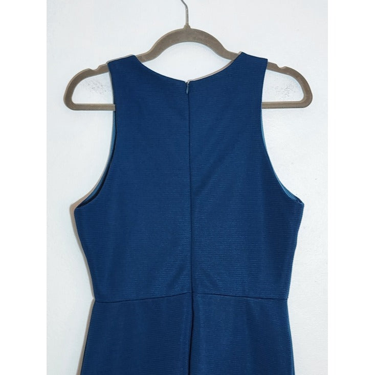 Charles Henry Blue Textured Sheath Dress Size Medium Wedding Guest Dress