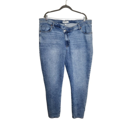 Abercrombie & Fitch Crisscross High Rise Skinny Ankle Jeans Size 24 Long/37