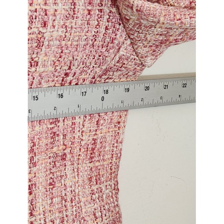 Style & Co. Pink Tweed Blazer Size 12 Petite