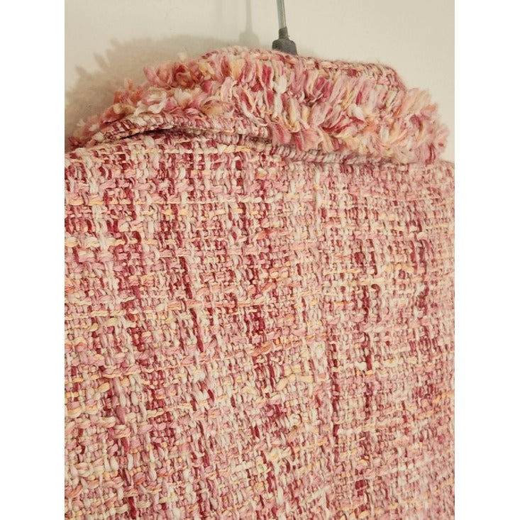 Style & Co. Pink Tweed Blazer Size 12 Petite