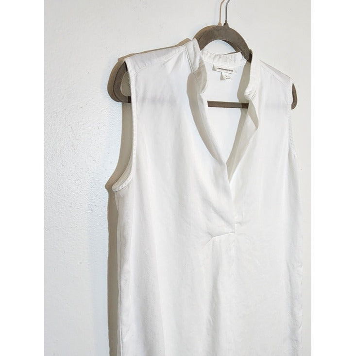 Prologue White Sleeveless Tunic Mini Dress Size Small