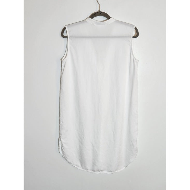 Prologue White Sleeveless Tunic Mini Dress Size Small
