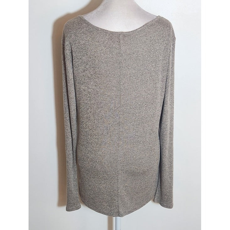 Daytrip Heather Brown Sequin Top Size Large