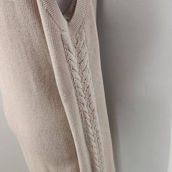 White House Black Market Pink Open Shoulder Knit Top Size Medium