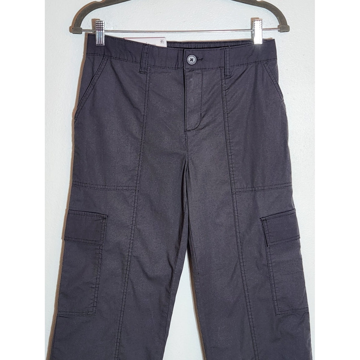 Social Standard by Sanctuary Washed Black Cropped Cargo Pants NWT Size Small