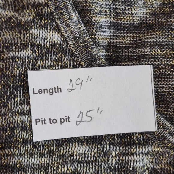 Lane Bryant Sleeveless Top with Metallic Accent and Back Zipper Size 26/28