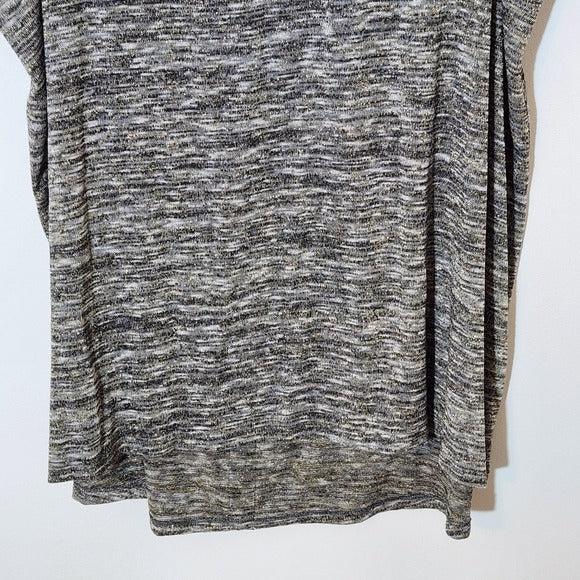 Lane Bryant Sleeveless Top with Metallic Accent and Back Zipper Size 26/28