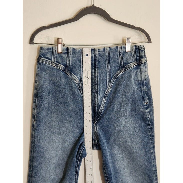 Good American Corset Waist Straight Leg Jeans Size 12