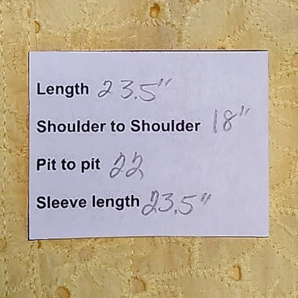 JM Collection Yellow Eyelet Lace Jacket Size 16 Lemon Yellow Lace Jacket