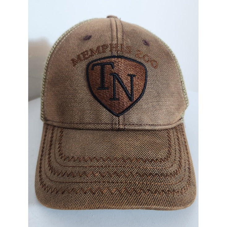 Jacobson Hat Memphis Zoo Brown Trucker Hat One Size Adjustable