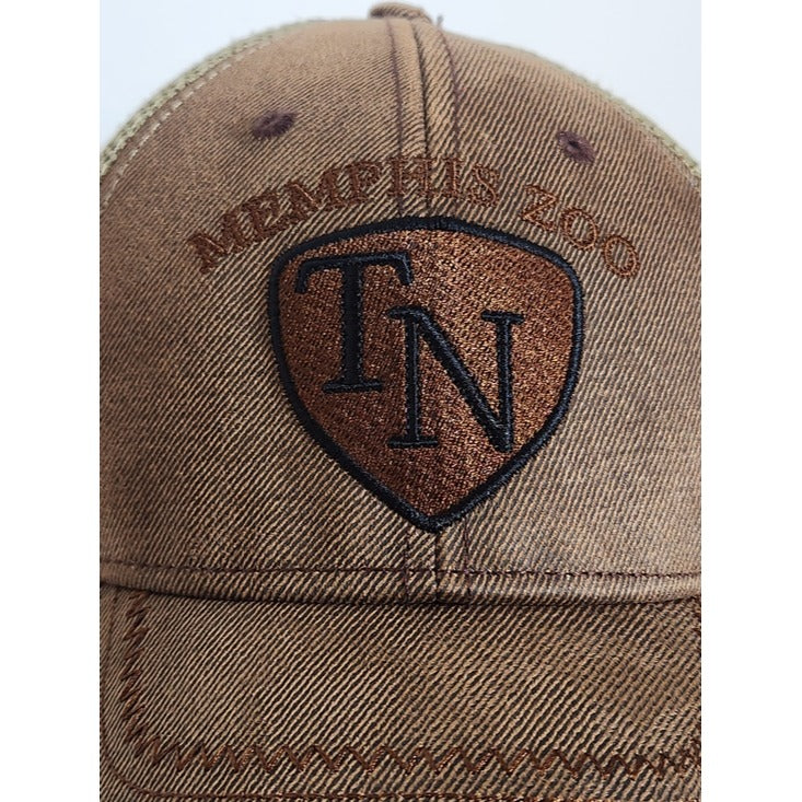 Jacobson Hat Memphis Zoo Brown Trucker Hat One Size Adjustable