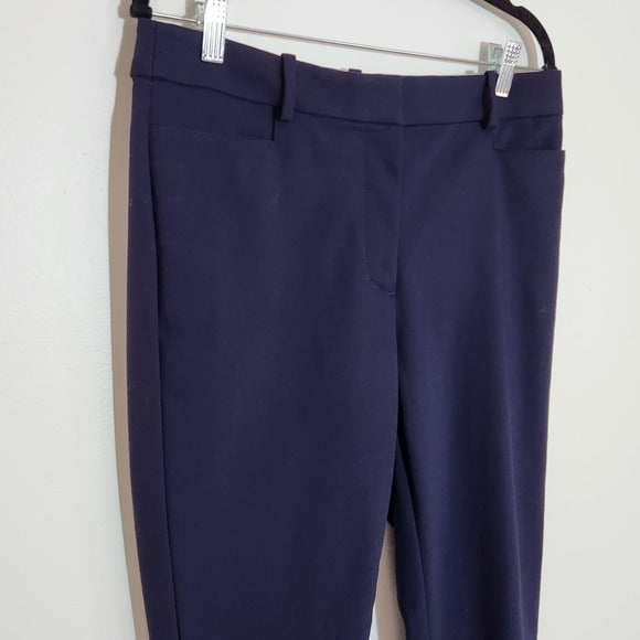 LOFT Navy High-Waist Skinny Pants Size 8