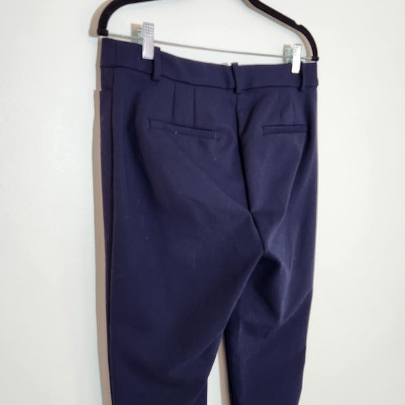 LOFT Navy High-Waist Skinny Pants Size 8