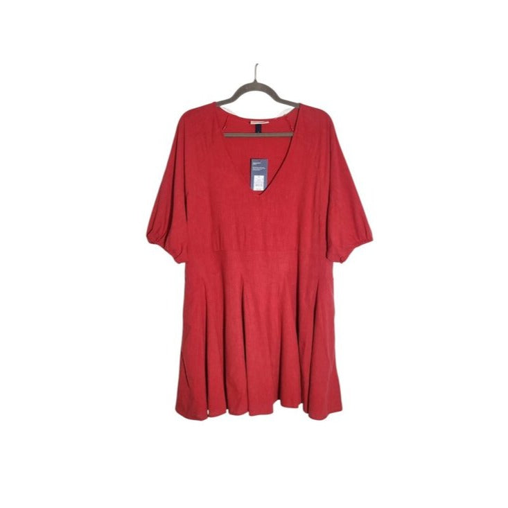 Universal Thread Red Cotton Mini Dress NWT Size XL