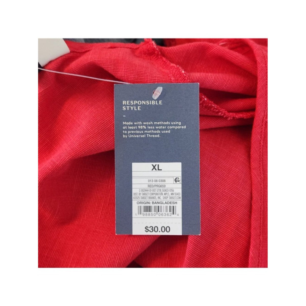 Universal Thread Red Cotton Mini Dress NWT Size XL