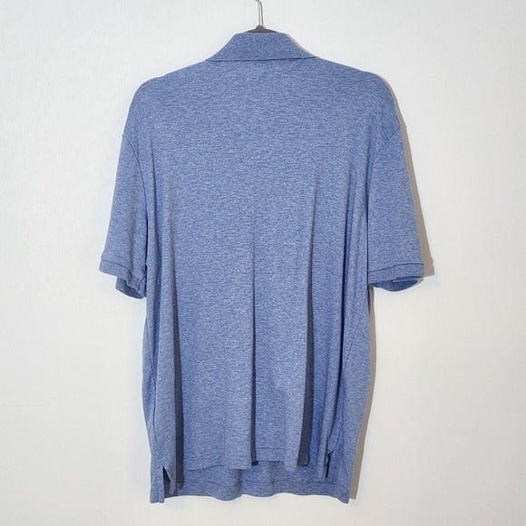 Polo by Ralph Lauren Men's Blue Polo Shirt Size Large Blue Polo Shirt