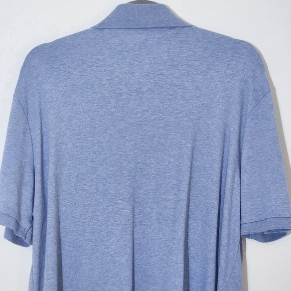 Polo by Ralph Lauren Men's Blue Polo Shirt Size Large Blue Polo Shirt