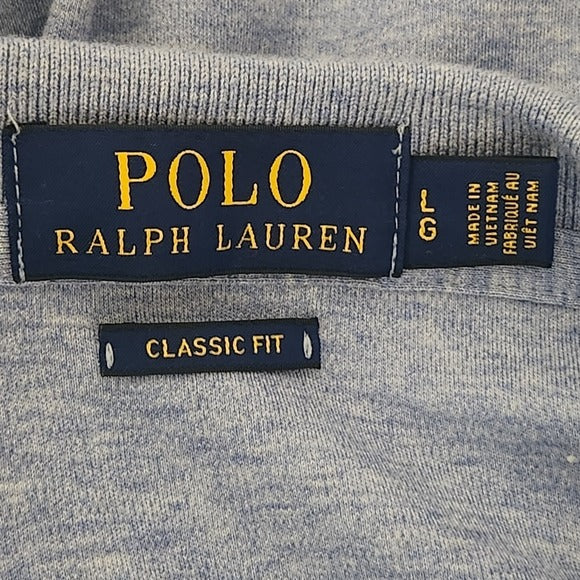 Polo by Ralph Lauren Men's Blue Polo Shirt Size Large Blue Polo Shirt