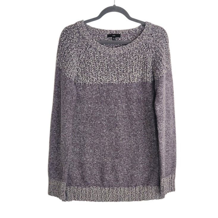 Fate Fuzzy Textured Lavender Purple Sweater Size Large