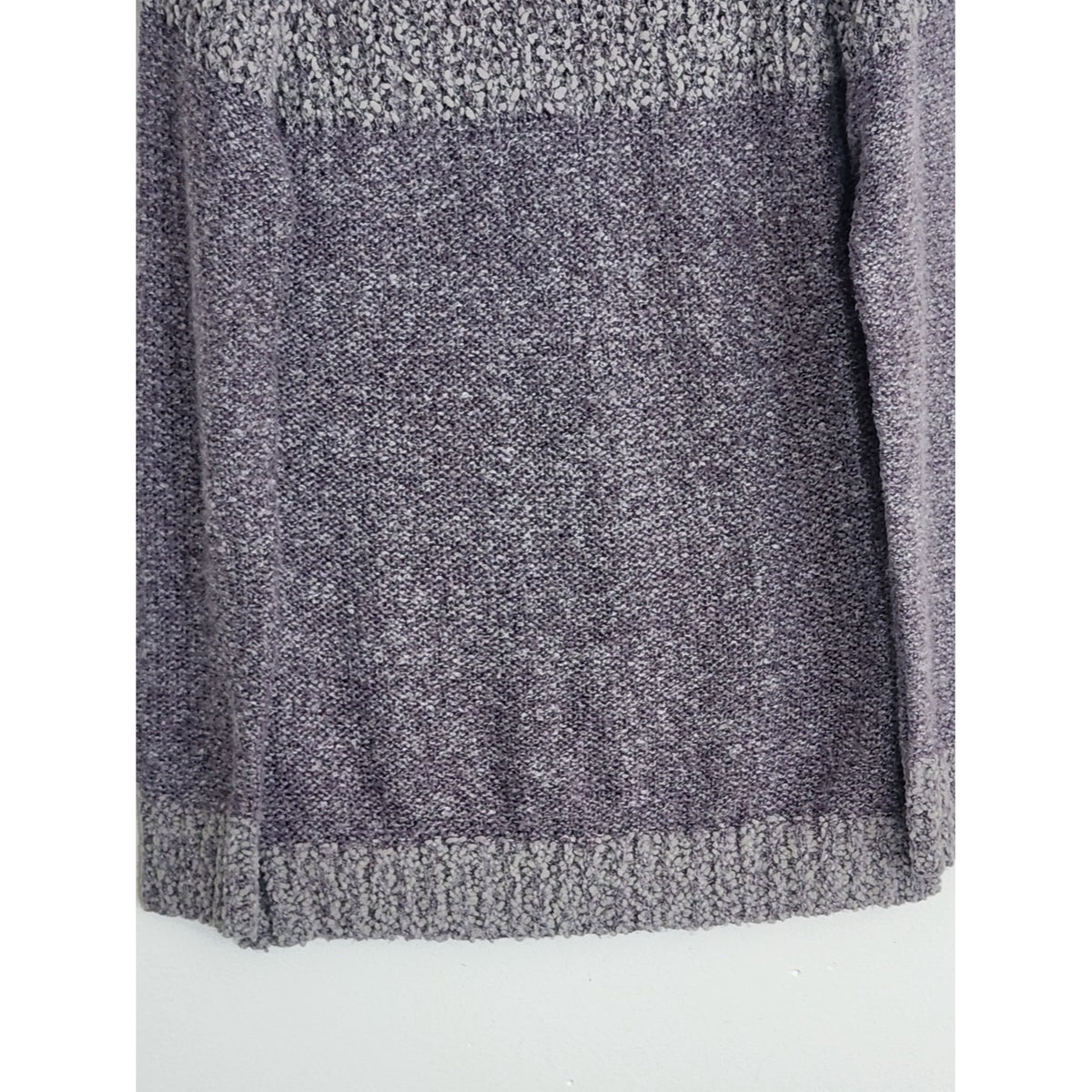 Fate Fuzzy Textured Lavender Purple Sweater Size Large