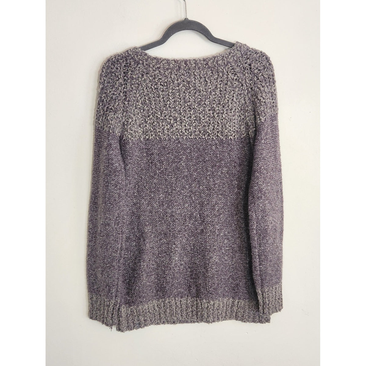 Fate Fuzzy Textured Lavender Purple Sweater Size Large