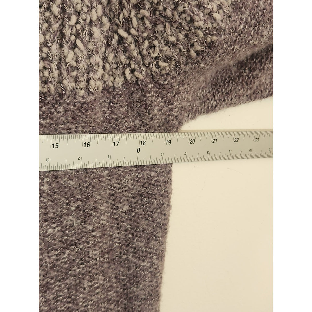 Fate Fuzzy Textured Lavender Purple Sweater Size Large