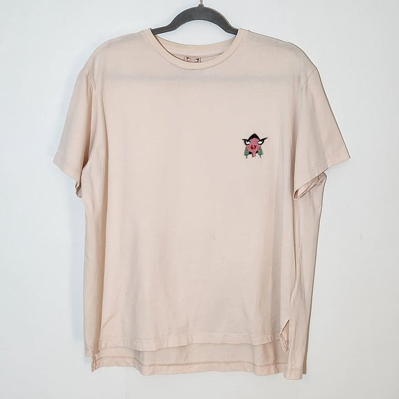 Badgley Mischka Light Pink Tee Size XL