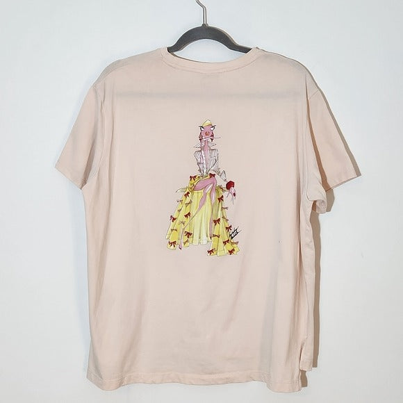 Badgley Mischka Light Pink Tee Size XL