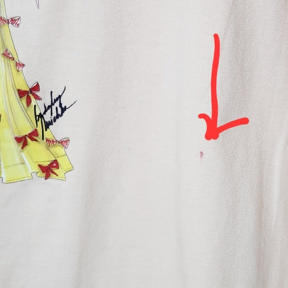 Badgley Mischka Light Pink Tee Size XL