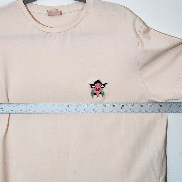Badgley Mischka Light Pink Tee Size XL