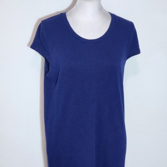 Jessica Simpson Navy T-shirt Dress Size Large Dark Blue Midi Dress